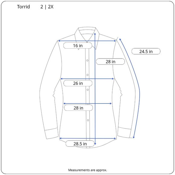 NEW Torrid Womens Chambray 2 Pocket Button Shirt Indigo Tencel Plus Size 2 | 2X - Picture 3 of 13